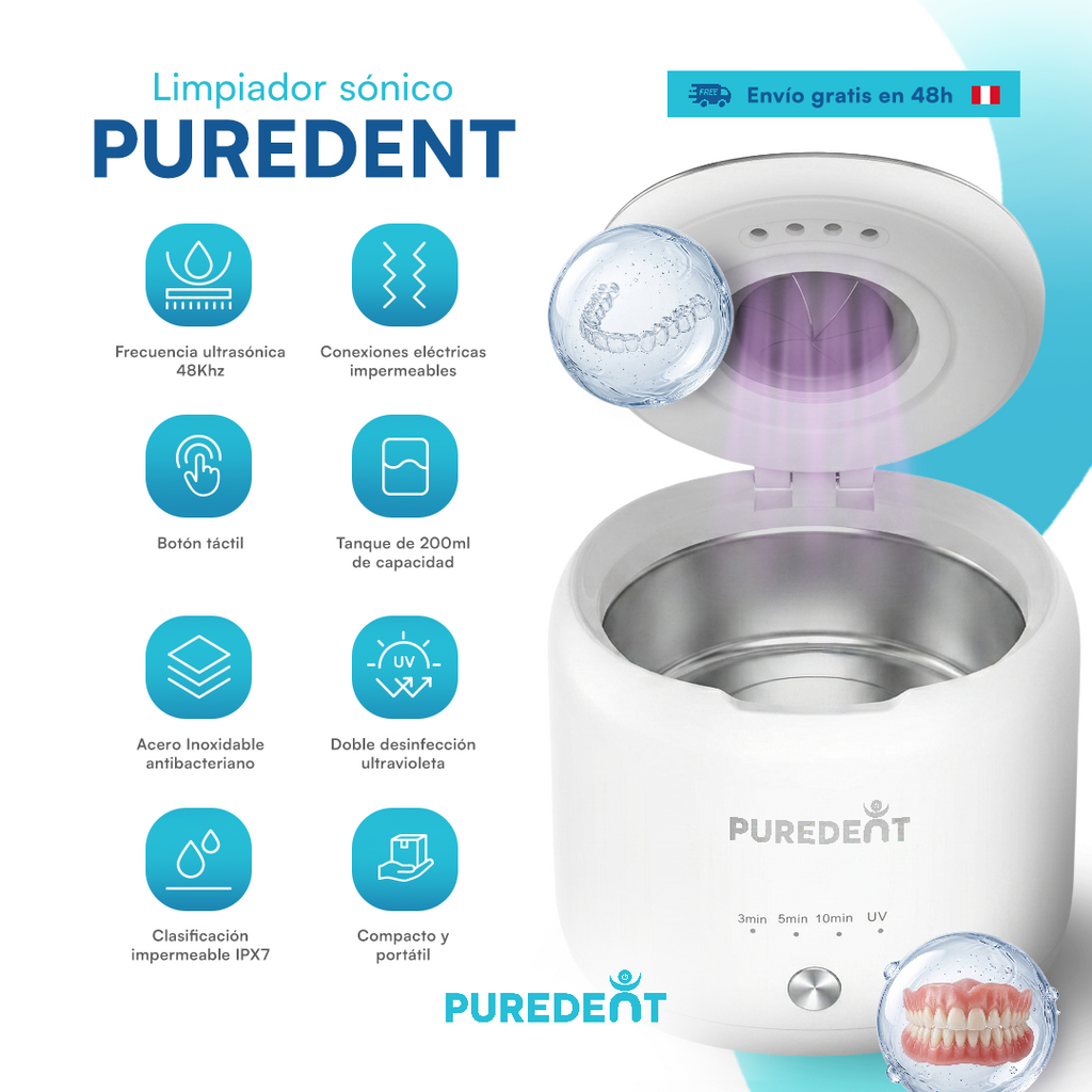 PureDent™ Limpiador Ultrasonico UV